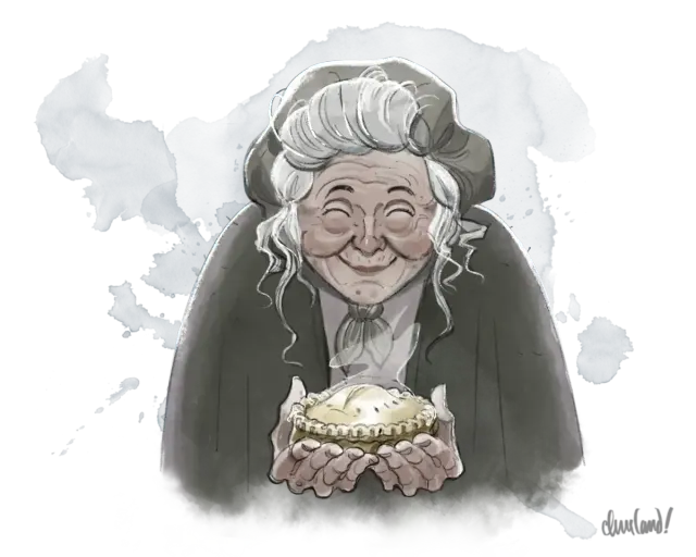 Granny the Pie-Seller, as we picture them